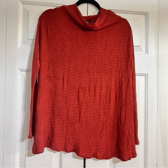 We the Free Lover Ribbed Thermal Long Sleeve Rust Burnt Orange Size Small Top - Picture 4 of 10